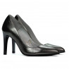 Women stylish, elegant shoes 1276 silver pearl