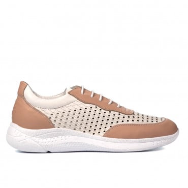 Women sport shoes 6024 pudra+white