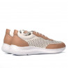 Women sport shoes 6024 pudra+white