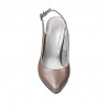 Women sandals 1281 cappuccino pearl