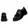 Women casual shoes 6025 patent black