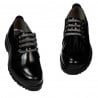 Pantofi casual dama 6025 lac negru
