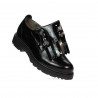 Women casual shoes 6025 patent black