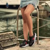 Pantofi sport dama 6030 negru+rosu lifestyle