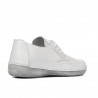 Women loafers, moccasins 672s white