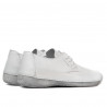 Women loafers, moccasins 672s white