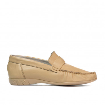 Women loafers, moccasins 189 beige