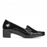 Women casual shoes 614 croco patent black
