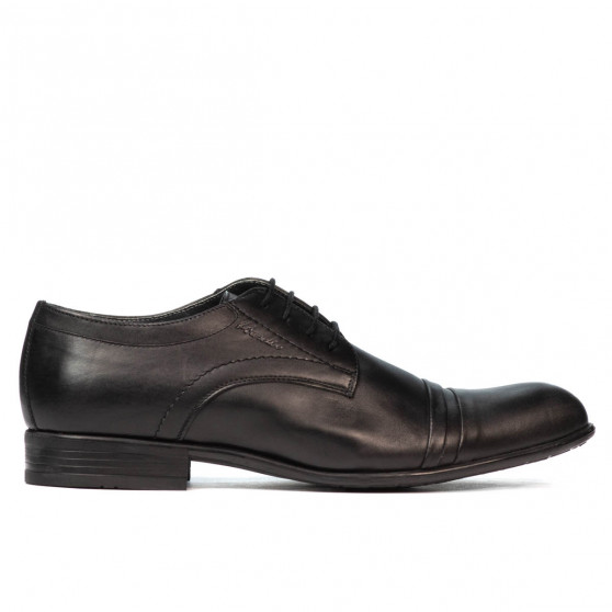 Men stylish, elegant shoes 763 black 