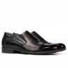 Men stylish, elegant shoes 765 patent black combined