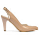 Women sandals 1236 patent ivory