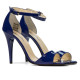 Women sandals 1238 patent blue
