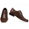 Men stylish, elegant shoes 790 brown