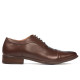 Men stylish, elegant shoes 802 brown