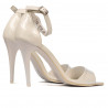 Women sandals 1238 patent white 