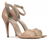Women sandals 1238 patent ivory