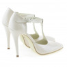 Women sandals 1237 patent ivory