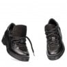 Pantofi casual dama 6026 negru combinat