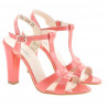 Women sandals 1239 patent red coral