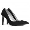 Pantofi eleganti dama 1276 negru antilopa