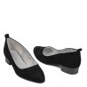 Women stylish, elegant, casual shoes 1285 black antilopa