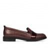 Pantofi casual/eleganti dama 6037 bordo sidef combinat