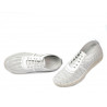 Women loafers, moccasins 6034 white