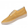 Women loafers, moccasins 6034 yellow