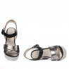 Women sandals 5081 silver combined
