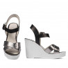 Women sandals 5081 silver combined