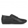 Women loafers, moccasins 6034-1 black