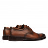Men stylish, elegant shoes 930 a brown
