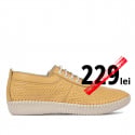 Women loafers, moccasins 6034-1 yellow