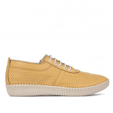 Women loafers, moccasins 6034-1 yellow
