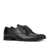 Men stylish, elegant shoes 932 black