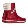 Small children knee boots 107c red combined