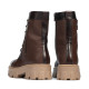 Women boots 3358 a brown combined