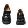 Women casual shoes 6041 croco black combined