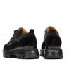 Women casual shoes 6043 black velour combined