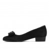 Women stylish, elegant, casual shoes 1290 black antilopa