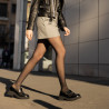 Women casual shoes 6041 croco black combined