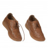 Women loafers, moccasins 6045 camel