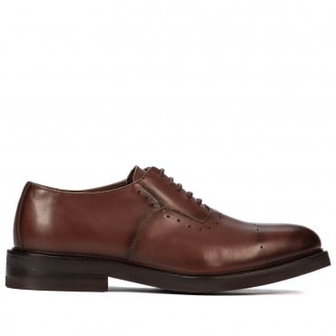 Men stylish, elegant shoes 937 a cognac