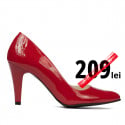 Pantofi eleganti dama 1234 lac rosu