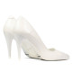 Women stylish, elegant shoes 1246 patent white