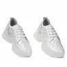 Women casual shoes 6046 white pearl