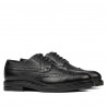 Men stylish, elegant shoes 939 black