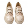 Women casual shoes 6047 beige combined