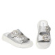 Women sandals 5084 silver pearl