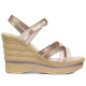 Sandale dama 5086 bej sidef combinat
